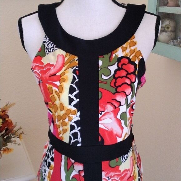 Joseph Ribkoff Bright Floral Dress - Picture 2 of 10